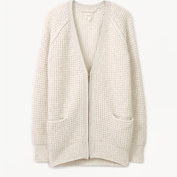 Aritzia wilfred cream zip cardigan - Picture 3 of 4